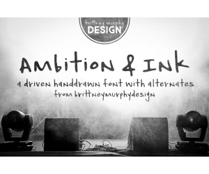 Font Family: Ambition & Ink