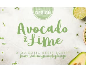 Font Family: Avocado & Lime
