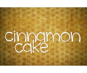 Font Family: Cinnamon Cake
