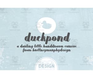 Font Family: Duckpond