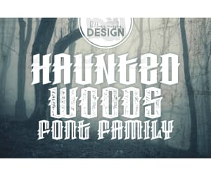 Font Family: Haunted Woods