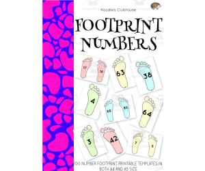 Footprint 1 to 100 Numbers Game