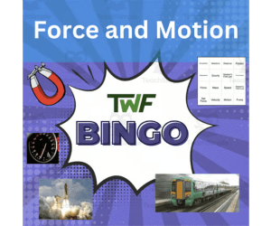 Force and Motion Science BINGO Activity
