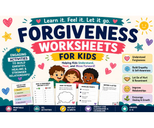Forgiveness Worksheets for Kids Social Emotional Learning Activities