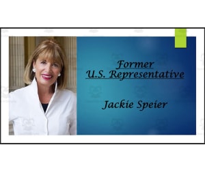 Former U.S. Representative Jackie Speier (CA) BIO PPT