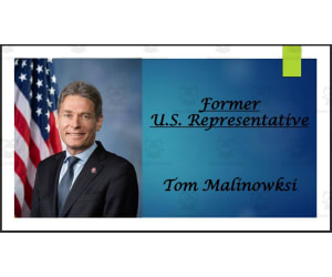 Former U.S. Representative Tom Malinowski (NJ) BIO PPT