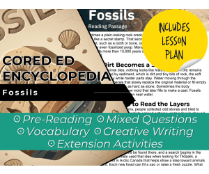 Fossils Reading Comprehension Passage - Cored Ed Encyclopedia