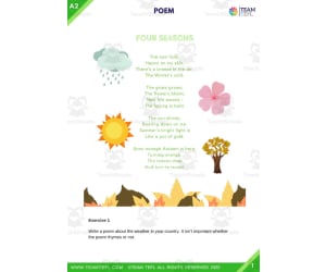 Four Seasons Poem | Pre-Intermediate Lesson Plan