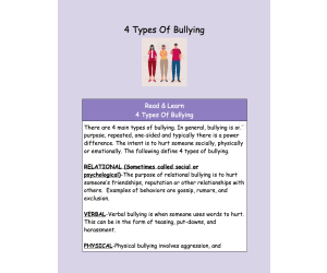 Four Types of Bullying Hyperdoc