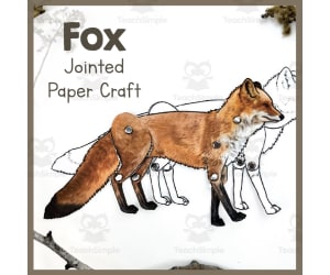 Foxes | Jointed Animal Craft | Articulated Craft
