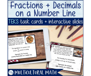 Fractions & Decimals on a Number Line - TEKS 4.3G