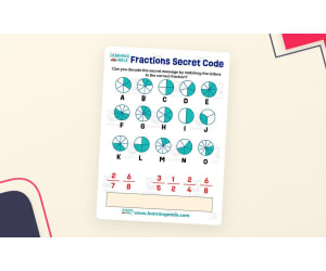 Fractions Secret Code Activity