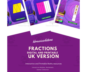Fractions UK Version | Interactive and Printable Maths Activity