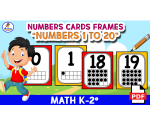 FRAMES NUMBERS 1 TO 20 - Flashcards Numbers