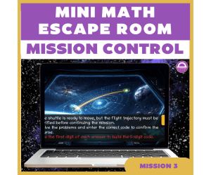 Free 6th Grade Math Spiral Review Escape Room Week 1 Day 3