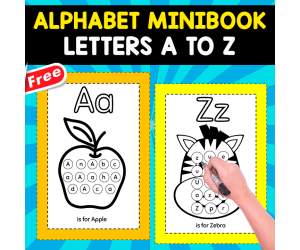 FREE ABC MINIBOOK | FOR IDENTIFY THE LETTER