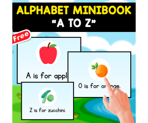 FREE ALPHABET MINIBOOK | NAME'S OF FOOD