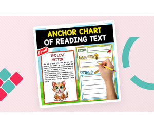 FREE ANCHOR CHART OF READING | THE LOST KITTEN