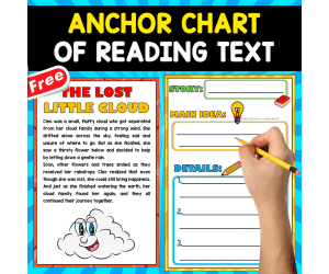 FREE ANCHOR CHART OF READING |  The Lost Little Cloud