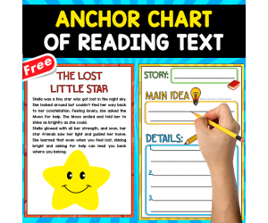 FREE ANCHOR CHART OF READING | The Lost Little Star