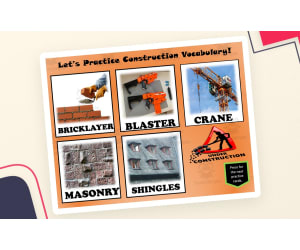 Free Construction Interactive Memory Game to Practice Vocabulary