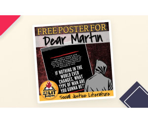 FREE Dear Martin by Nic Stone Quote Poster