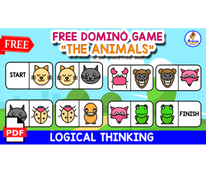 FREE DOMINÓ GAME FOR KIDS | Made with Animal Themed
