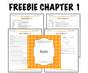 FREE: Holes Novel Study Guide – Chapter 1