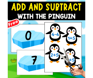 FREE MATH GAME | Add and subtract with the Pinguin