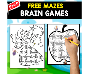 FREE MAZES FOR KIDS | BRAIN GAMES FOR KIDS