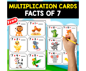FREE MULTIPLICATION FLASHCARDS OF 7 | FOR COMPLETE THE QUESTIONS