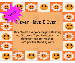 Free Never Have I Ever...Kids Game-Google Slides