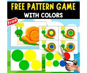 FREE PATTERN GAME | WITH THE SNAIL