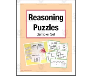 FREE Reasoning Puzzles: Place Value, Addition, Perimeter, Area, Multiplication