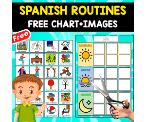 FREE SPANISH ROUTINES | MINIBOOK | INCLUDING IMAGES