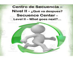 Free Spanish Secuencia II Interactive Center Activity