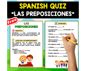 FREE SPANISH TEST | LAS PREPOSICIONES