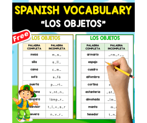 FREE SPANISH TEST | VOCABULARY | LOS OBJETOS