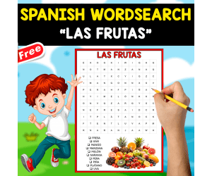 FREE SPANISH WORDSEARCH | LAS FRUTAS