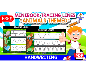 FREE TRACING MINIBOOK | Animals Themed