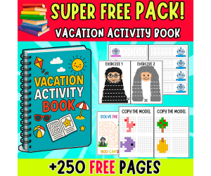 FREE VACATION ACTIVITY BOOK! | MORE THAN 250 PAGES