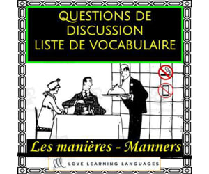 French: Advanced Conversation Questions - Manners Vocabulary
