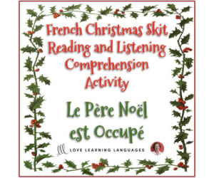 French Christmas skit - Listening and reading comprehension 1 - Noël