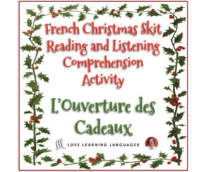 French Christmas skit - Listening and reading comprehension 6 - Noël