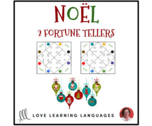 French: Christmas Vocabulary - Fortune Tellers