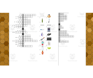 French Crossword: In the Kitchen - Dans la cuisine