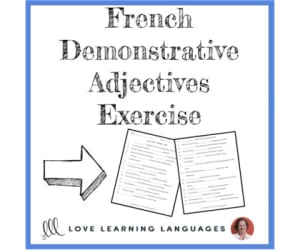 French Demonstrative Adjectives – Worksheet or Quiz