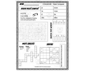 French: DEVOIR Conjugation Worksheet