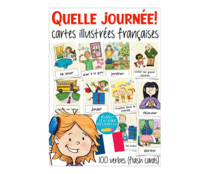 French Flash Cards: 100 Verbes / Verbs