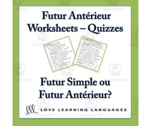 French Futur Anterieur – Worksheets & Quizzes